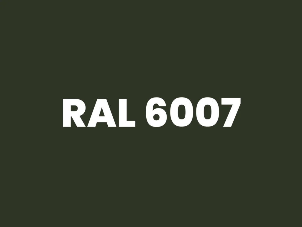 RAL 6007 shipping container paint colour reference
