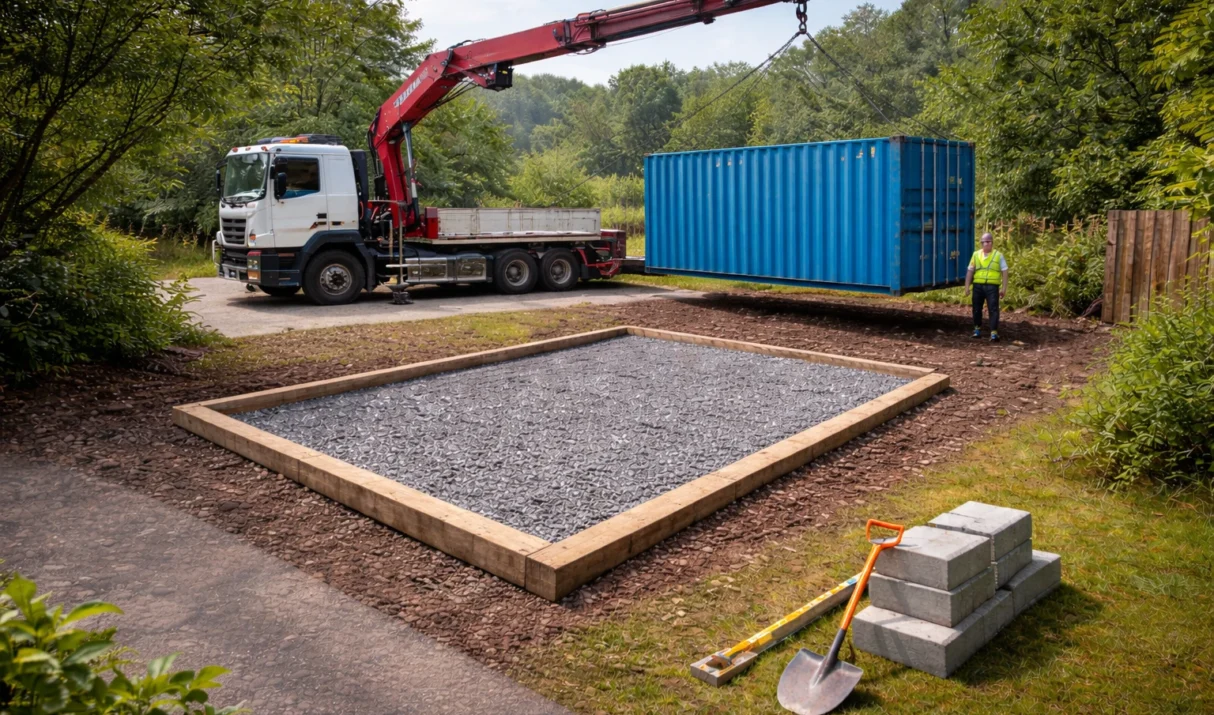How to Prepare the Ground for a Shipping Container