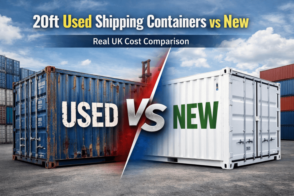 20ft used shipping containers vs new: real UK cost comparison
