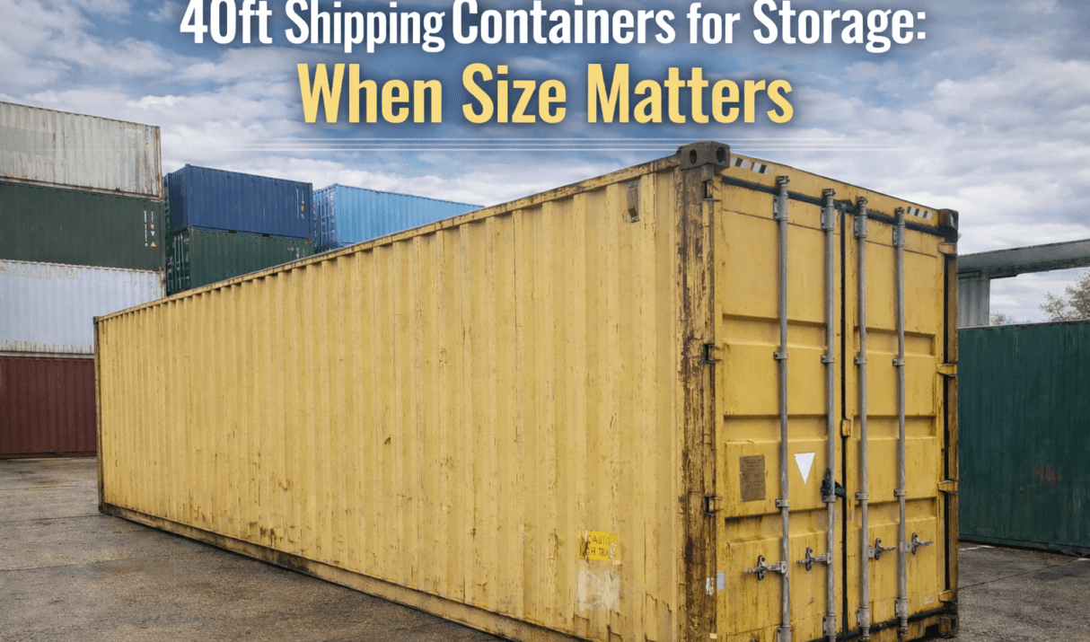 40ft Shipping Containers for Storage: When Size Matters