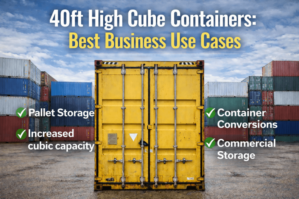 40ft High Cube Containers: Best Business Use Cases