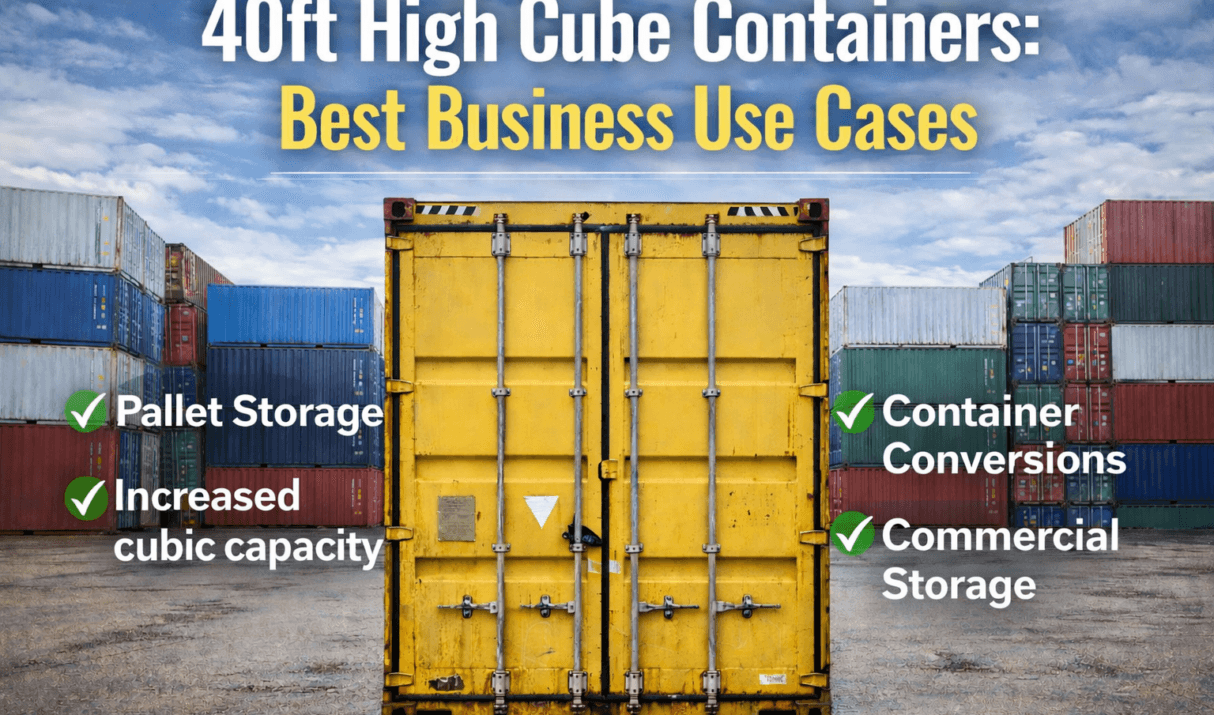 40ft High Cube Containers: Best Business Use Cases