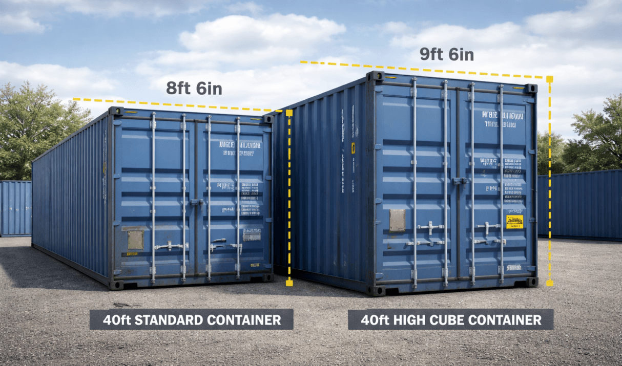 High Cube vs Standard Containers: What’s the Difference?