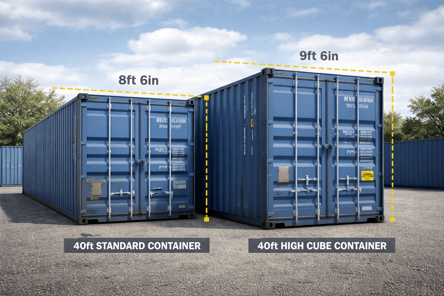High Cube Container Vs Standard Container