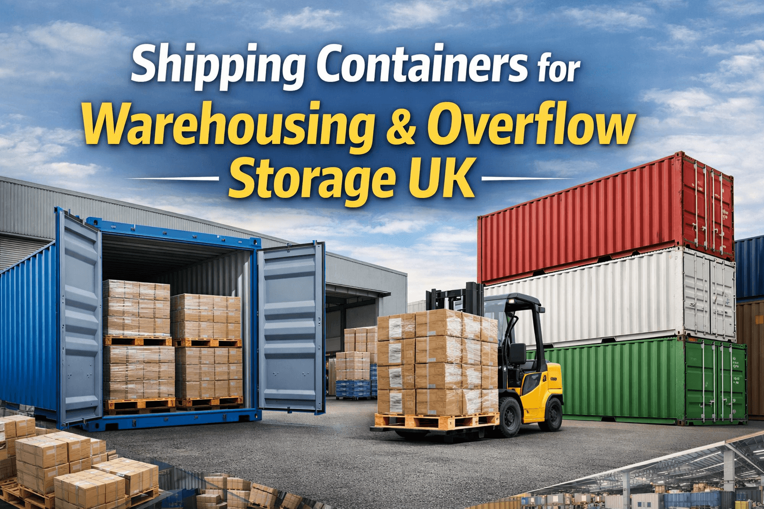Shipping Containers for Warehousing & Overflow Storage UK
