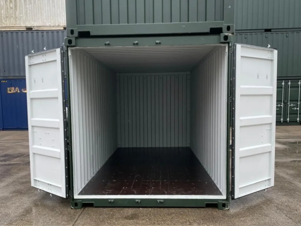 Container Painting new shipping container interior walls