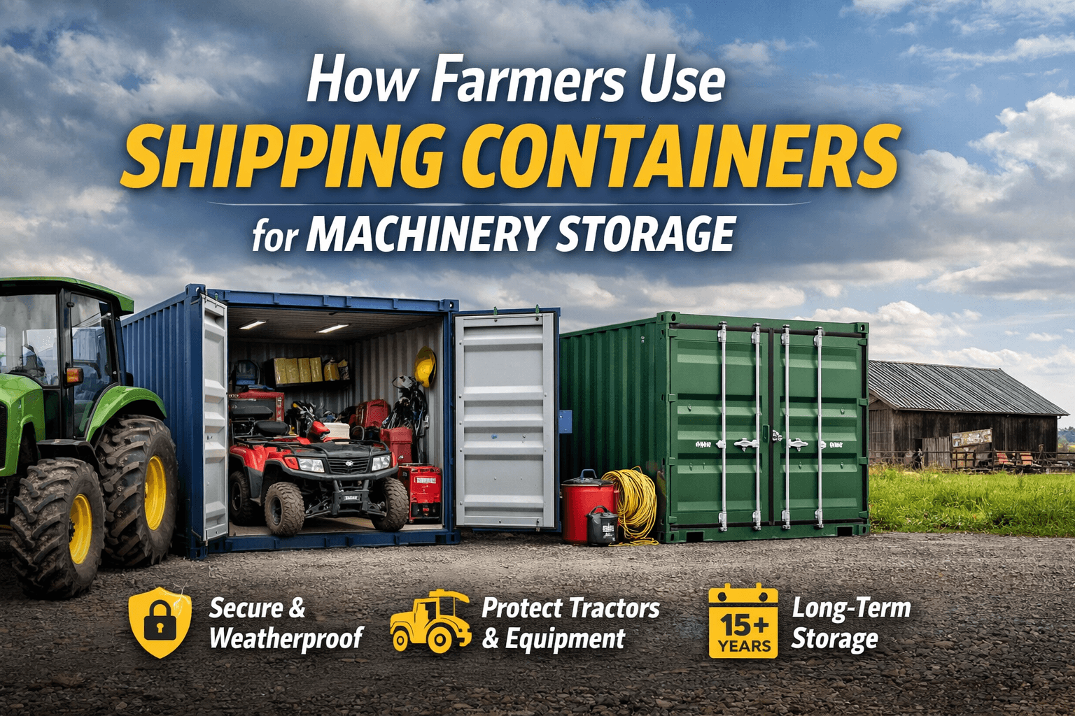 How Farmers Use Shipping Containers for Machinery Storage