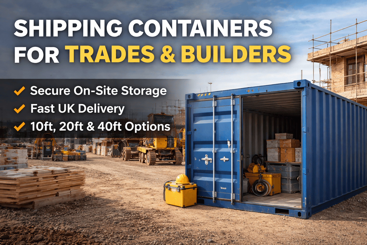 Shipping Containers for Trades and Builders
