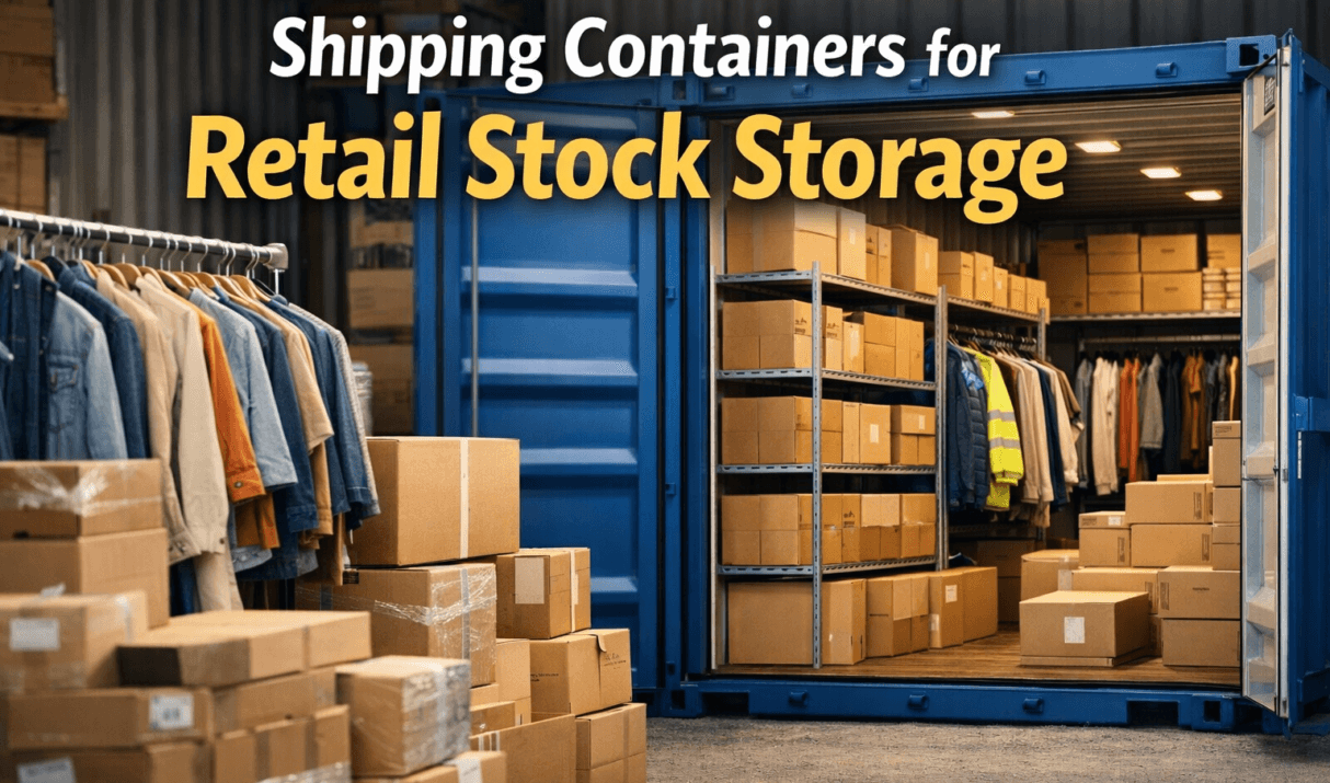 Shipping Containers for Retail Stock Storage
