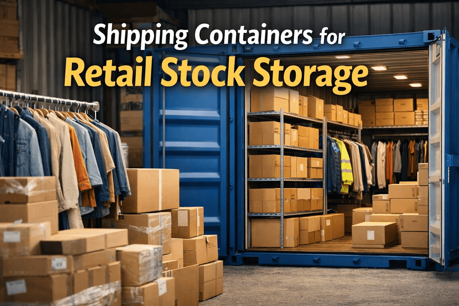 Shipping Containers for Retail Stock Storage