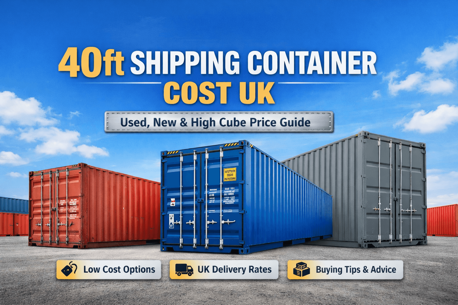 How Much Does a 40ft Shipping Container Cost in the UK?