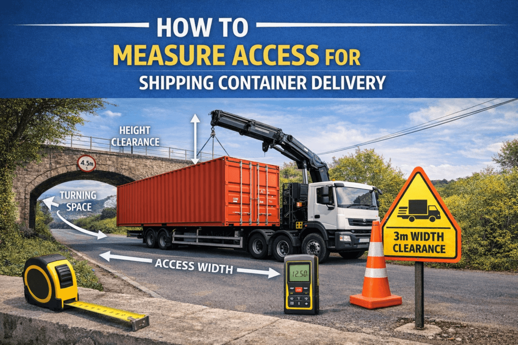 How to Measure Access for Shipping Container Delivery