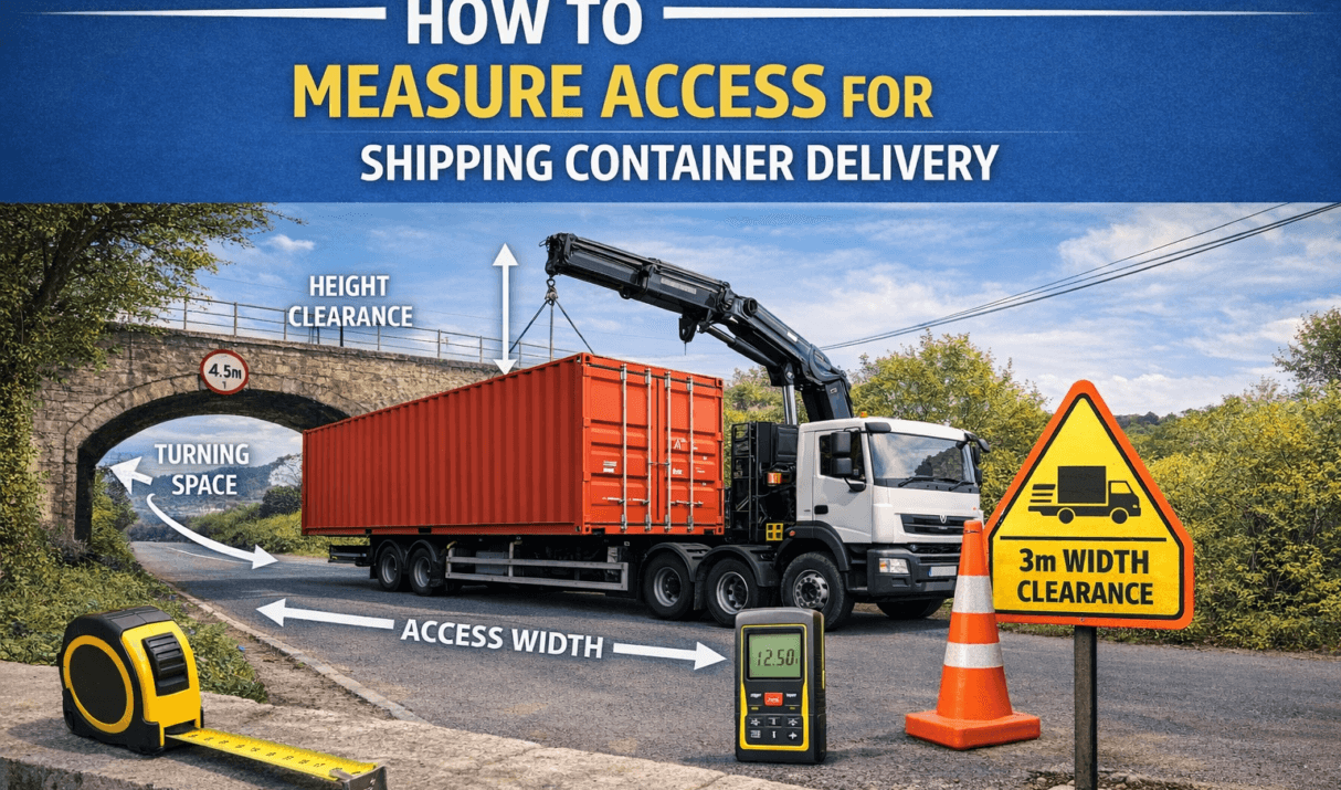 How to Measure Access for Shipping Container Delivery