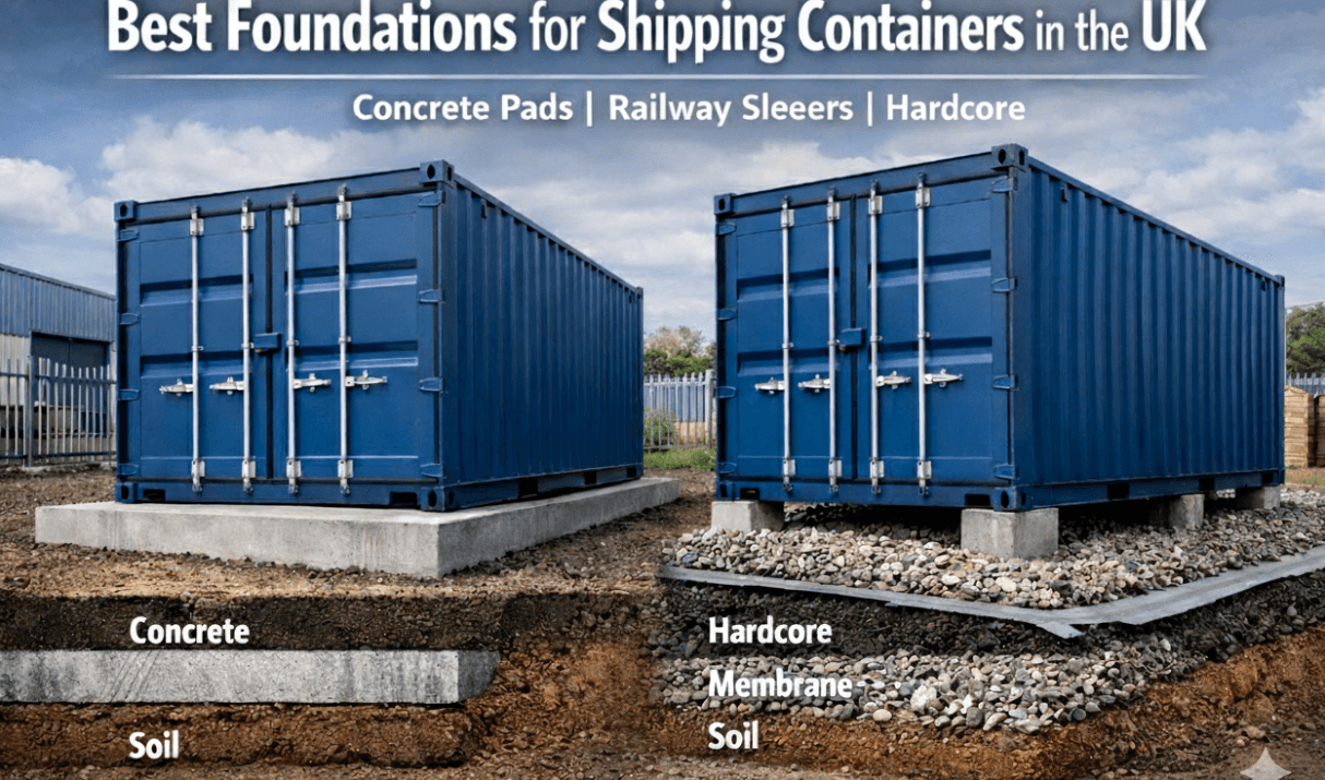 Best Foundations For Shipping Containers In The UK