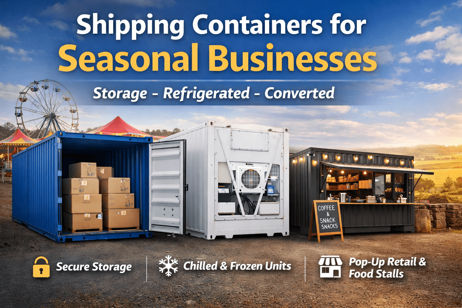 Shipping Containers for Seasonal Businesses