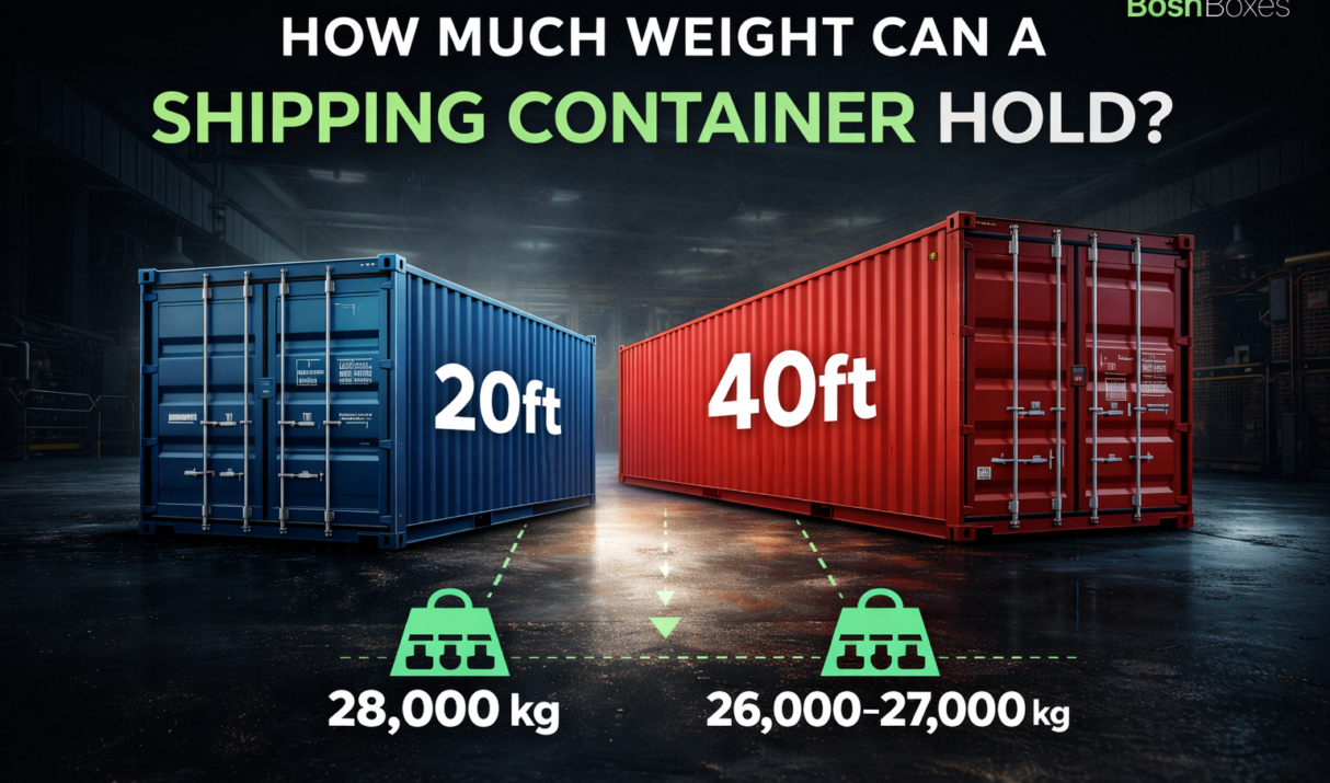 How Much Weight Can a Shipping Container Hold? 20ft & 40ft Load Limits Explained