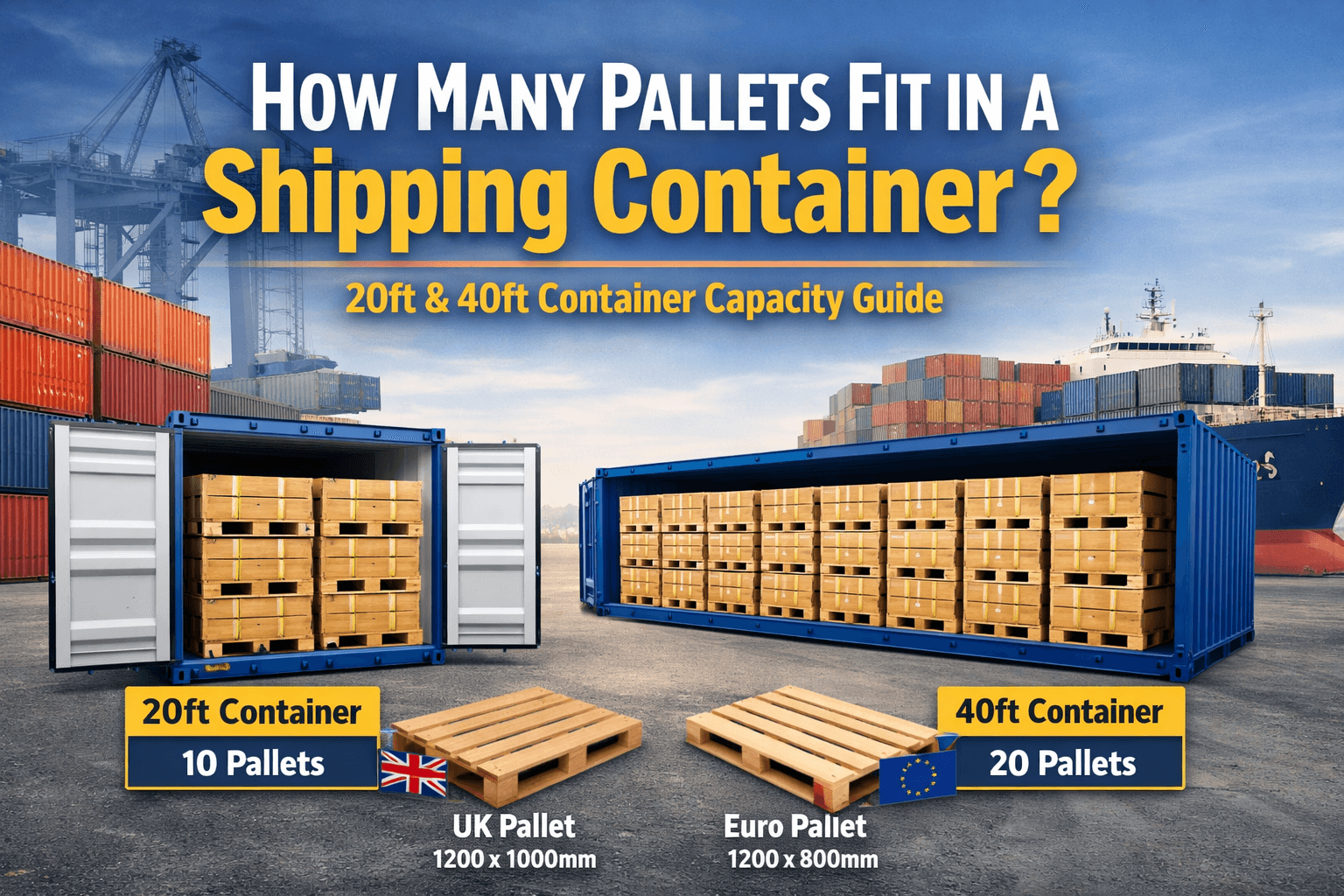 How Many Pallets Fit in a Shipping Container? (20ft & 40ft Guide)