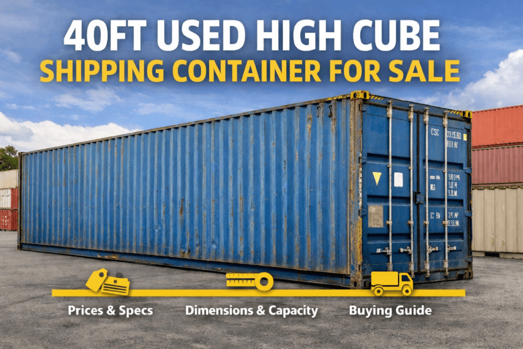 40ft Used High Cube Shipping Container for Sale