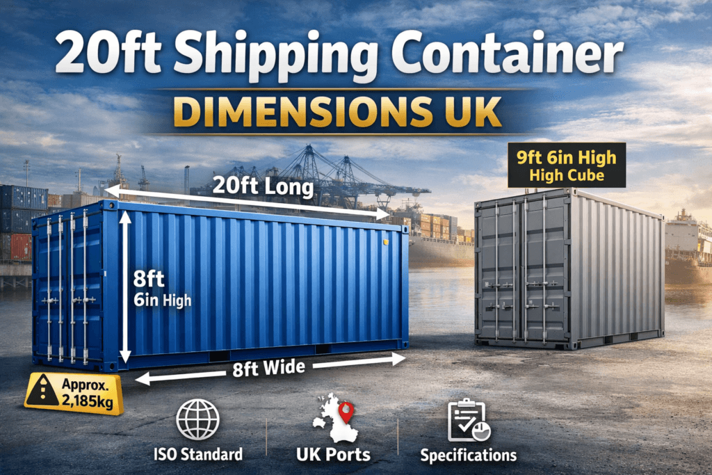 20ft Shipping Container Dimensions UK (Internal & External Specs Guide)