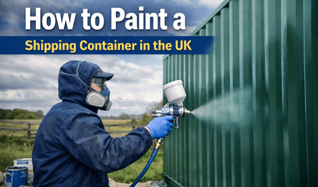 Painting a Shipping Container in the UK