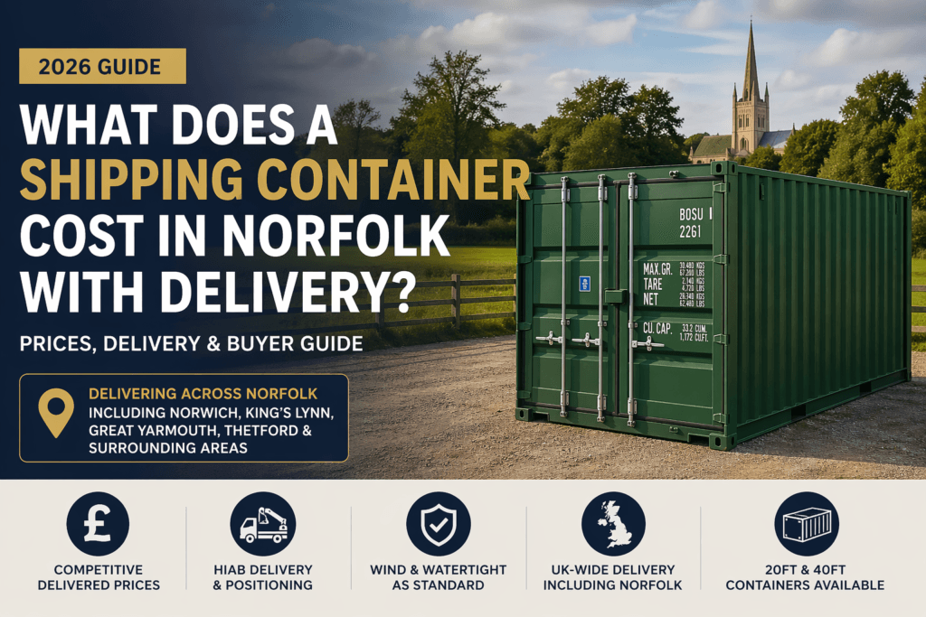 shipping container cost norfolk with delivery