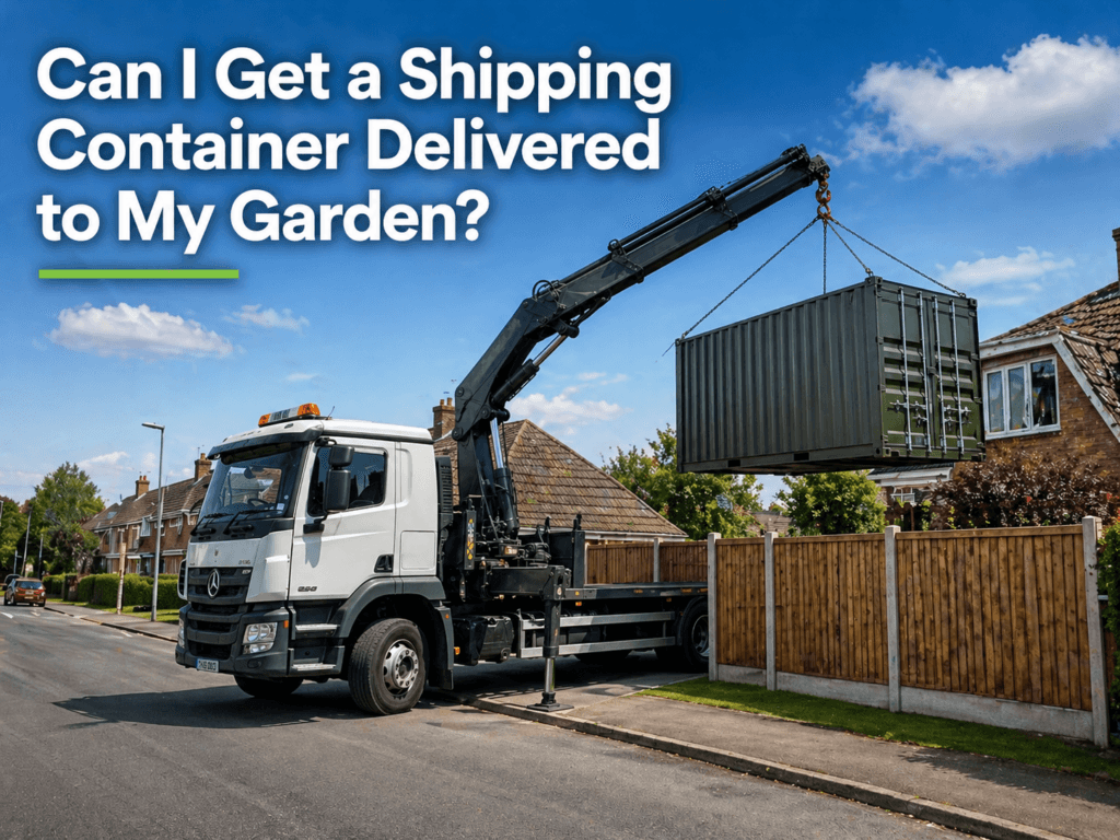 Can I get a shipping container delivered to my garden?