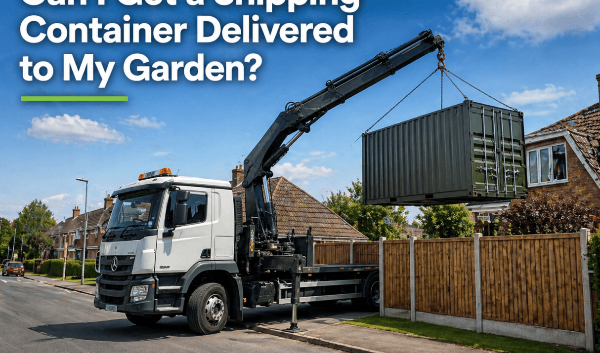 Can I Get a Shipping Container Delivered to My Garden?