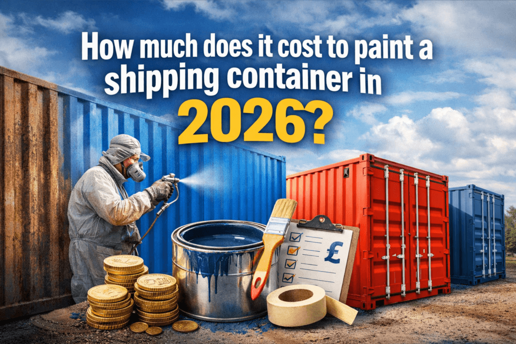 shipping container painting cost UK