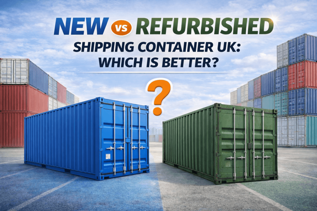 new vs refurbished shipping container