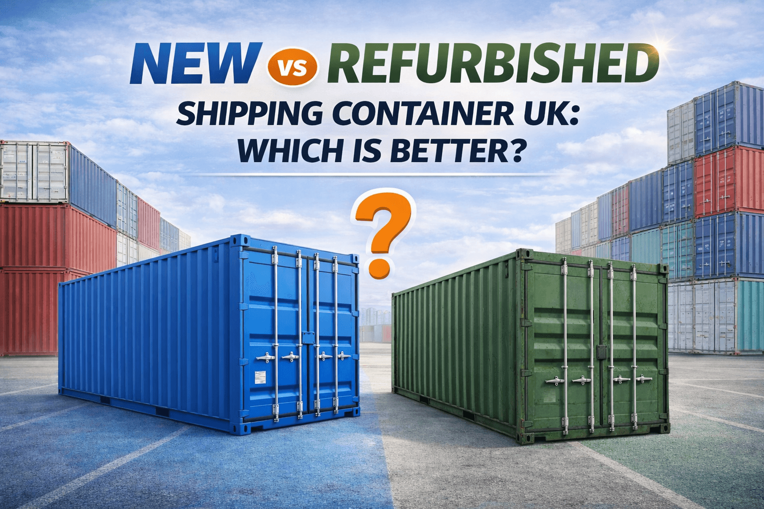new vs refurbished shipping container