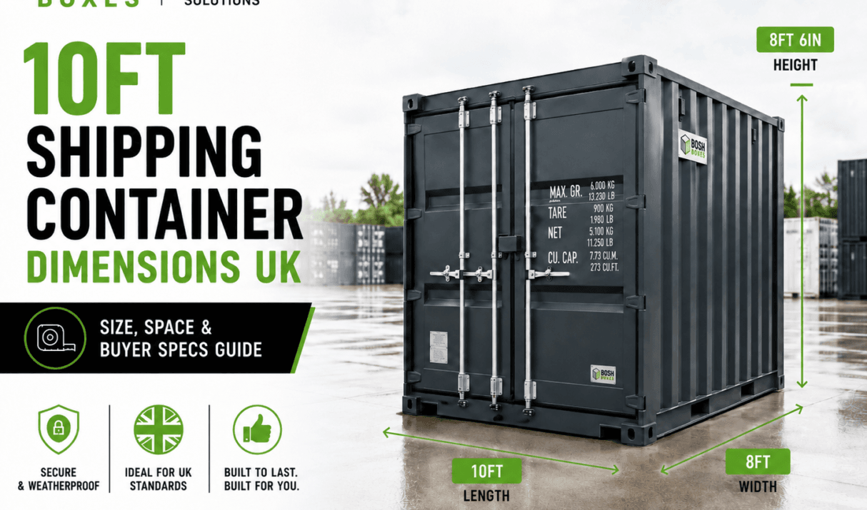 10ft Shipping Container Dimensions UK: Size, Space & Buyer Specs Guide