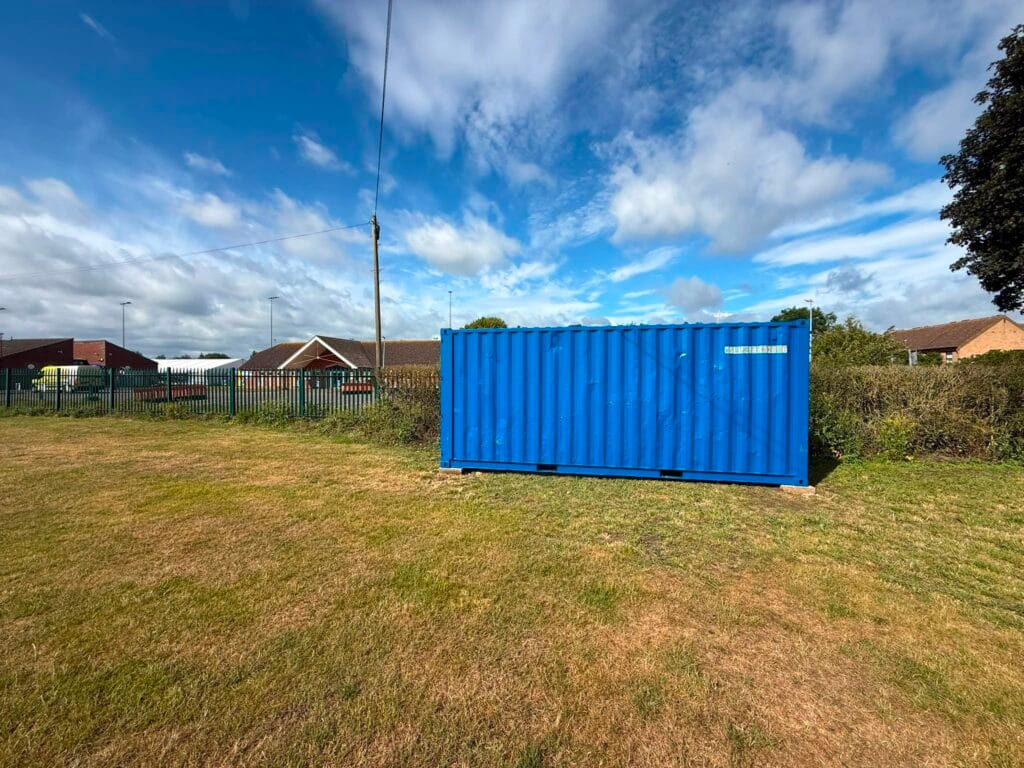 Shipping Containers Suffolk container in final location